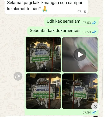Pengiriman Papan Bunga Selamat Cluster Kota Wisata Cibubur