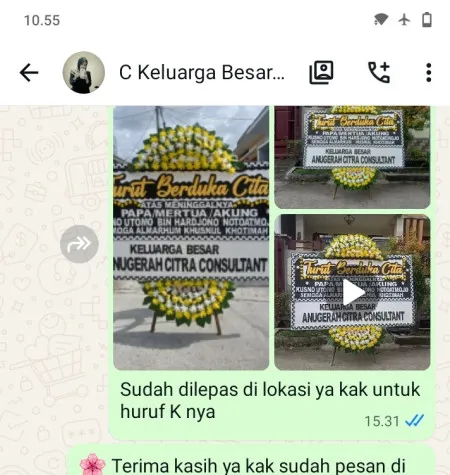 Pengiriman Papan Bunga Duka Cluster Kota Wisata Cibubur