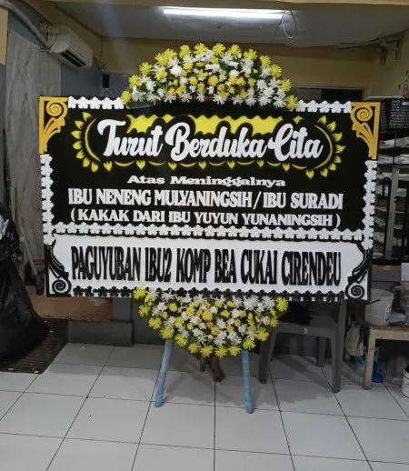Papan Bunga Duka Cluster Kota Wisata Cibubur